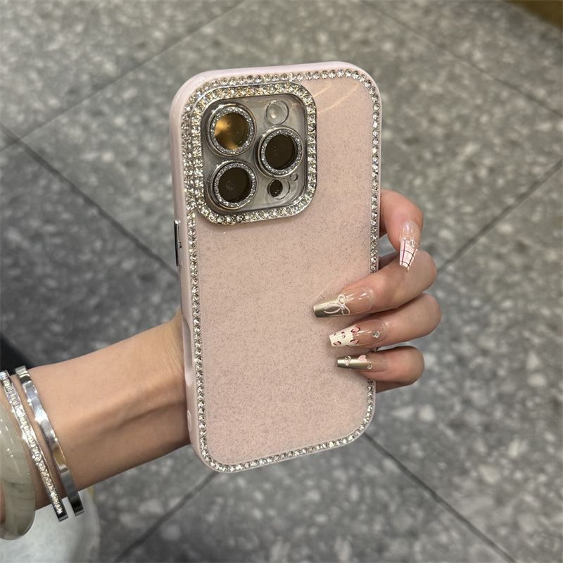 Double Sided Diamond Glitter All Inclusive Drop Proof Mobile Phone Case For iPhone 16 Pro Max 15 14 13
