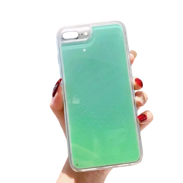 iPhone Case with Luminous Liquid Sand for iPhone 15/16 Series