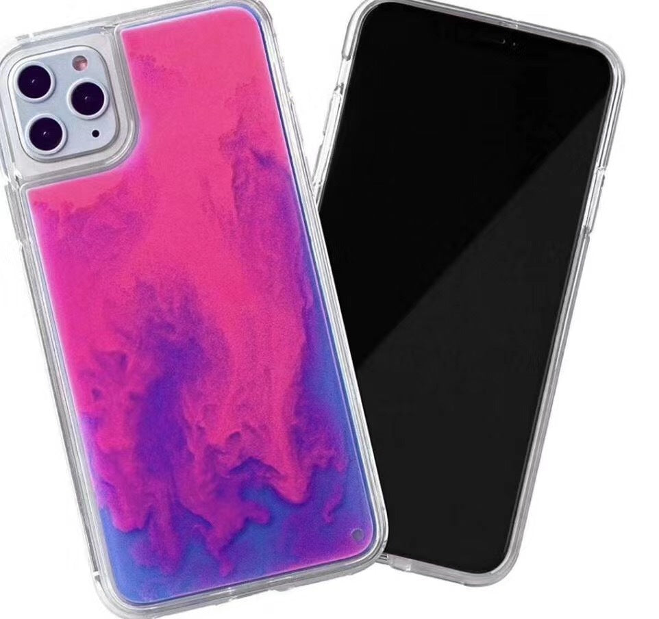 iPhone Case with Luminous Liquid Sand for iPhone 15/16 Series