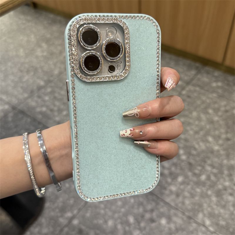 Double Sided Diamond Glitter All Inclusive Drop Proof Mobile Phone Case For iPhone 16 Pro Max 15 14 13