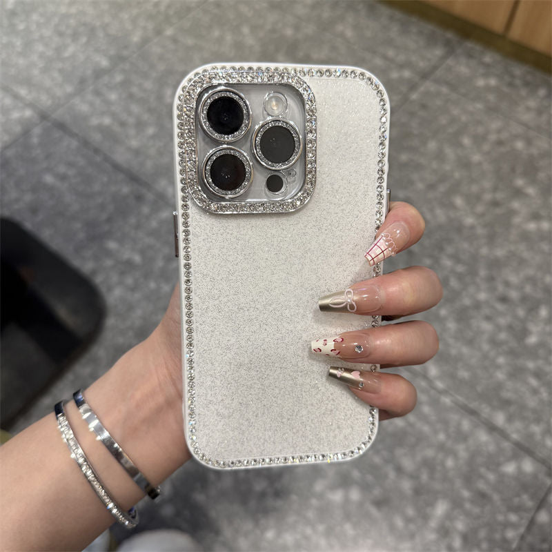 Double Sided Diamond Glitter All Inclusive Drop Proof Mobile Phone Case For iPhone 16 Pro Max 15 14 13