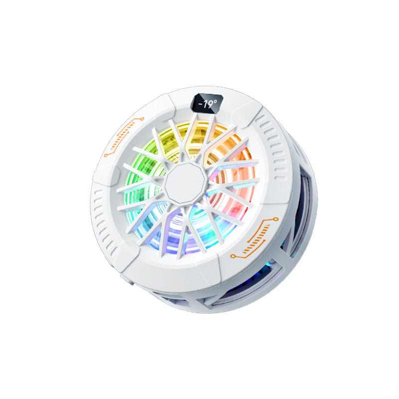 Phone Cooler with Digital Display RGB Lighting Magnetic Semiconductor for Android Apple