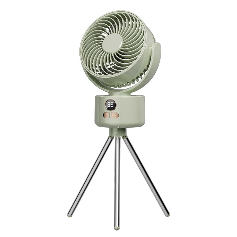 Fan with USB Digital Display for Outdoor Camping Indoor Comfort