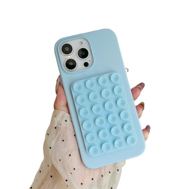 iPhone Case with Shockproof Silicone Suction Cup Design for 12/13/14 PRO/PROMAX