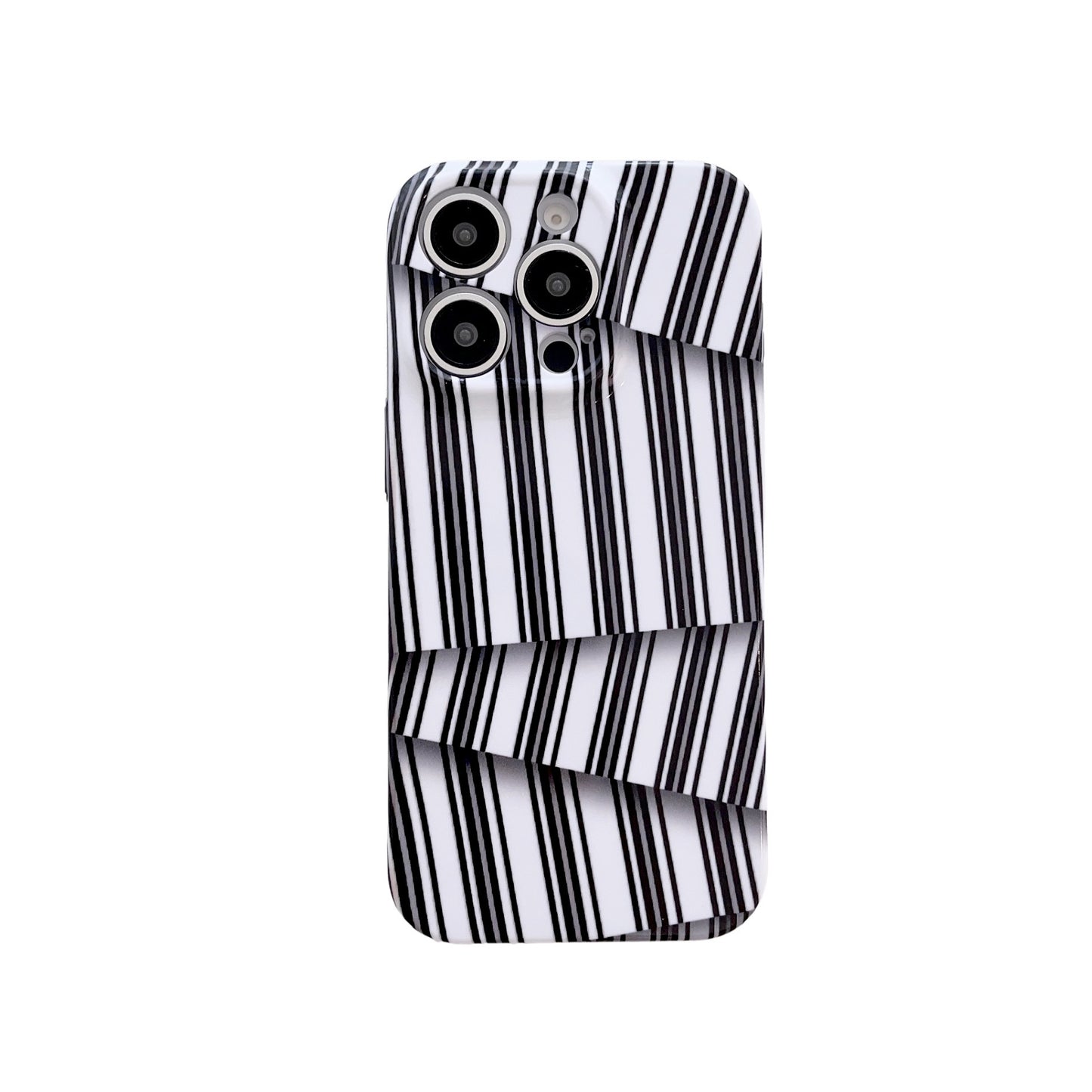 iPhone Case with Bold Stripe 3D Shockproof for iPhone 11 to 16 Pro Max