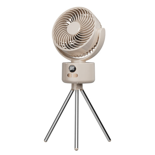 Fan with USB Digital Display for Outdoor Camping Indoor Comfort