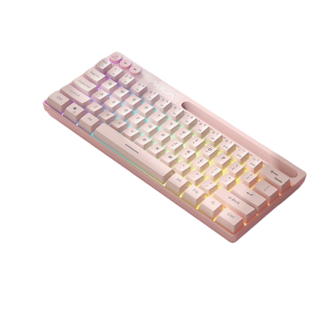 Keyboard with 61-Key Wired RGB for Gaming Office