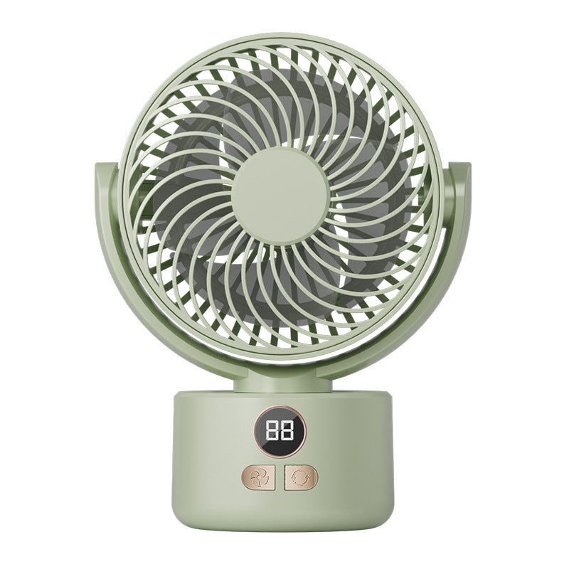 Fan with USB Digital Display for Whole-Room Cooling