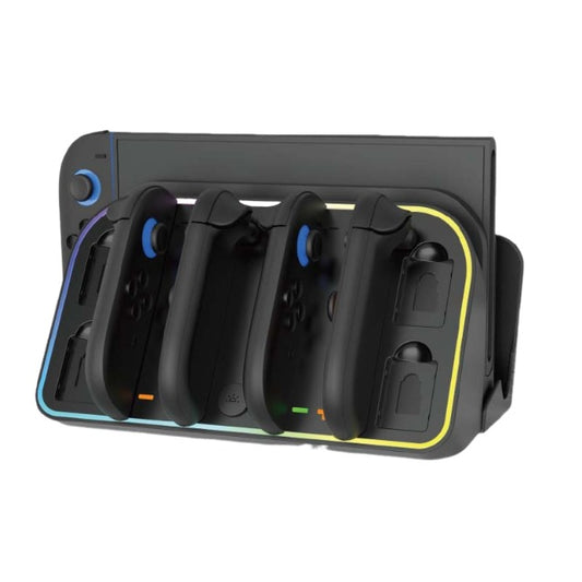 Charging Dock with Wall Mount RGB Lighting Storage for Switch 2