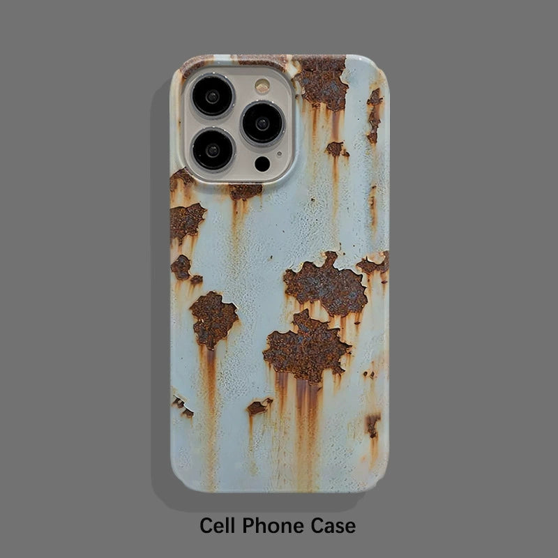 Double Layer Drop Proof Retro Worn Out Phone Case For iPhone 16 Pro Max 15 14 13