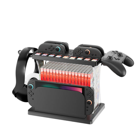 Storage Bracket with RGB Lights Charging for Switch