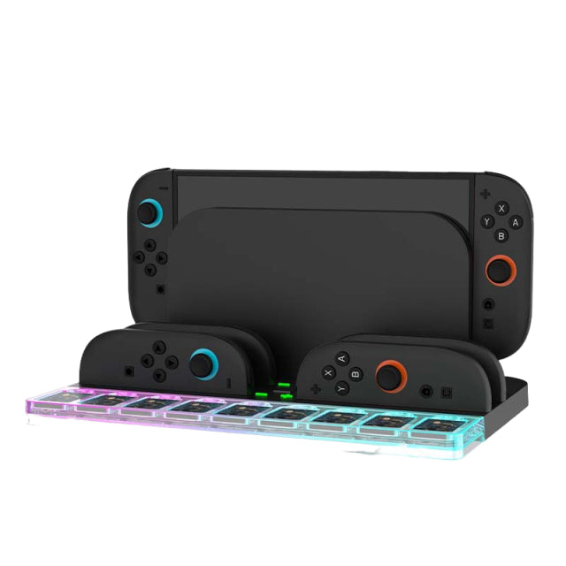 Charging Dock with 4 Joy-Con Ports RGB for Switch NS2