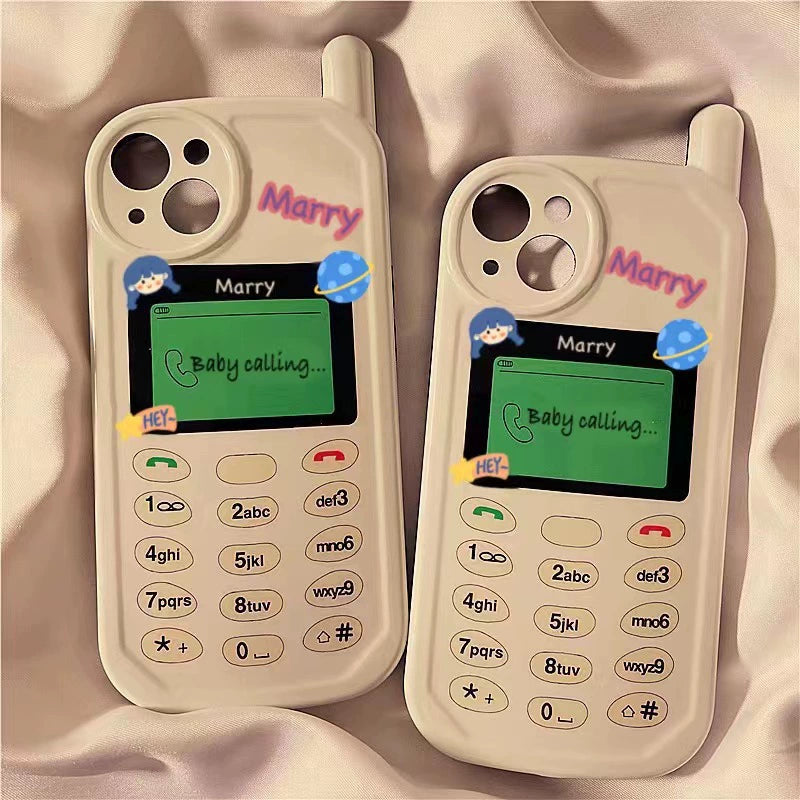 Cartoon Phone Button Anti Fall Mobile Phone Case For iPhone 16 Pro Max 15 14 13 11