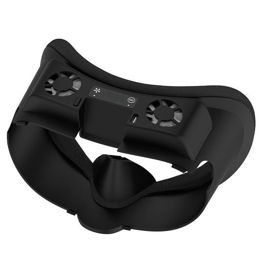 Cooling Face Mask with Airflow Ventilation RGB Lighting for Oculus Quest 3