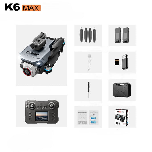 K6 MAX Drone with Built-In Screen Controller 4K Obstacle Avoidance Camera for teenagers