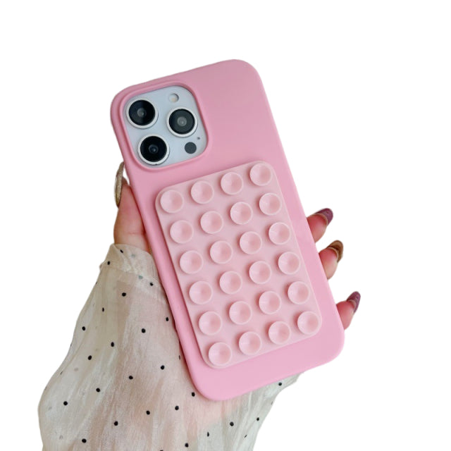 iPhone Case with Shockproof Silicone Suction Cup Design for 12/13/14 PRO/PROMAX