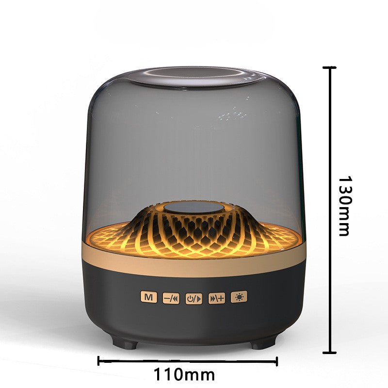 Bluetooth Bass Speaker with 360° Surround Sound LED Light