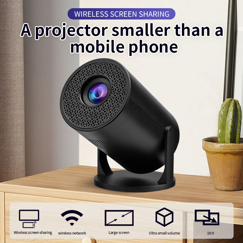 Wireless Projector with Mini HD for Home Travel