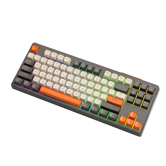 Mechanical Keyboard with Wireless Bluetooth  Dual Mode Silent Keys