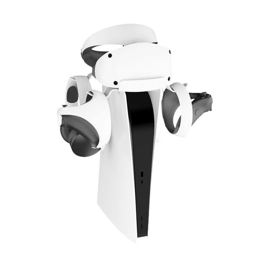 Storage Bracket with Charging for PSVR2 VR Headset Controllers