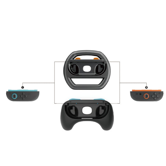 Racing Wheel Grip with Plug and Play for Switch2 Joy-Con