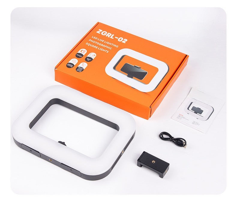 Handheld Ring Light with High-CRI LED Lighting for Live Streaming Vlogging Photography