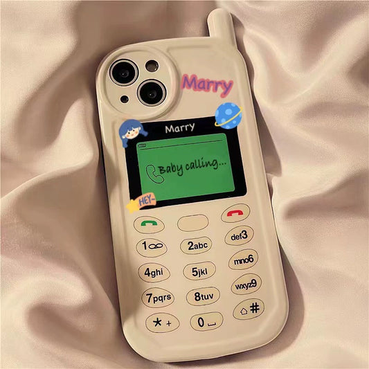 Cartoon Phone Button Anti Fall Mobile Phone Case For iPhone 16 Pro Max 15 14 13 11