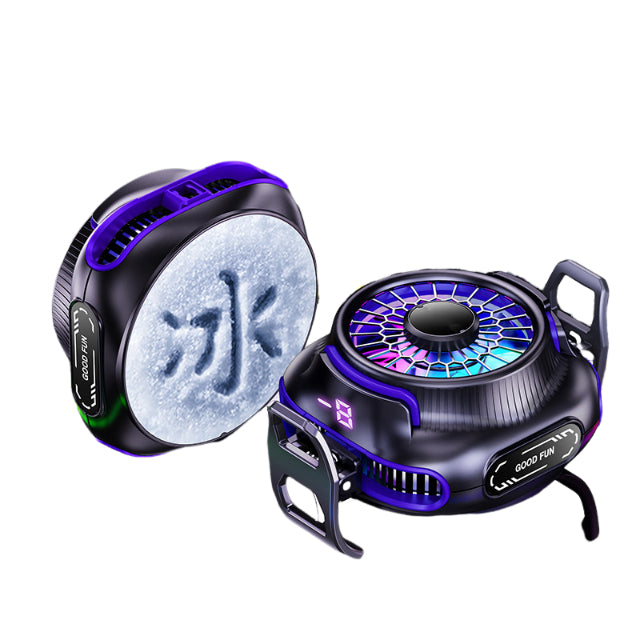 Phone Cooler with LED Display for Gaming