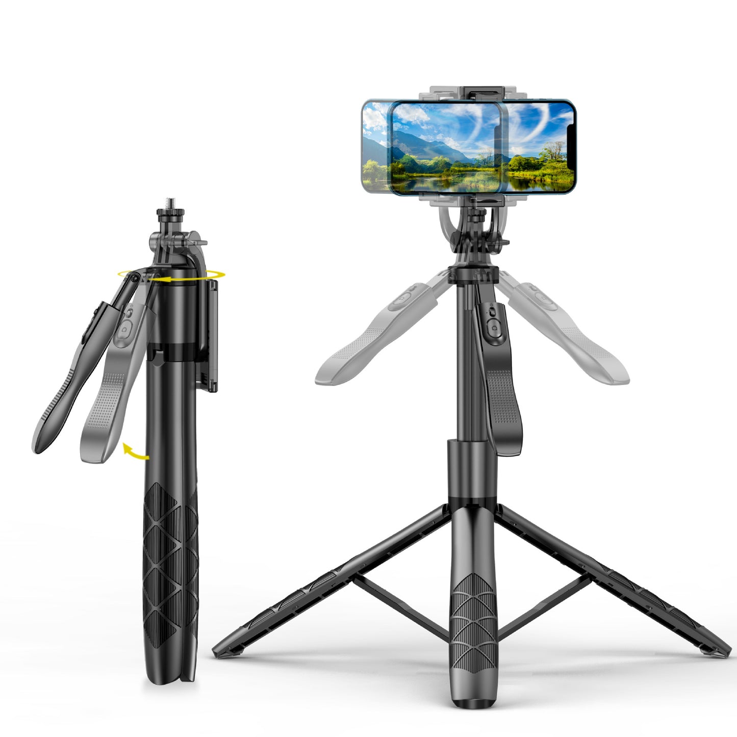 Selfie Stick with Remote Stabilizer Fill Light for cell phone