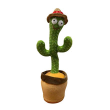 Load image into Gallery viewer, Cute Electric Cactus Plush Doll Twist Dancing Toy Decor Recording Parrot USB Cactus Plush Toy Funny Dancing Singing Toy