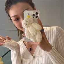Load image into Gallery viewer, Cute Cartoon Blush Bear Bracelet Phone Case For iPhone 11 12 13 Pro XS Max X XR 7 8 Plus SE Clear Soft Shockproof Back Cover