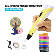 Load image into Gallery viewer, 3D Printer Pen Educational Toy for Kids 3D Printing Pen 3D Painting DIY Handmade