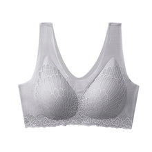 Load image into Gallery viewer, Women&#39;s latex non-marking bras, lace beauty back non-stiffening sports bras，Push Up Shock-Proof Comfort Bra