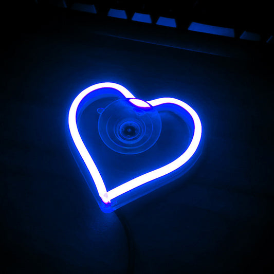 LED Luminous Heart Atmosphere Light, With Adjustable Brightness And Three Optional Lighting Modes, Suitable For All Models