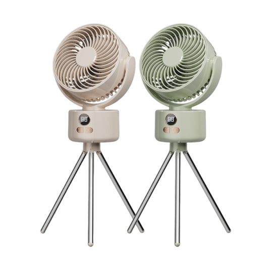 Fan with USB Digital Display for Outdoor Camping Indoor Comfort