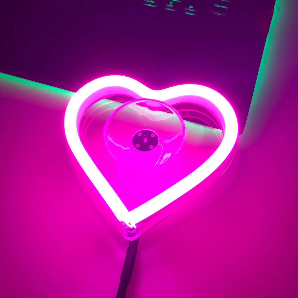 LED Luminous Heart Atmosphere Light, With Adjustable Brightness And Three Optional Lighting Modes, Suitable For All Models