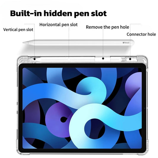iPad Case with Pencil Slot Silicone Ultra-Thin Shockproof for iPad 5/6/7/8/9/10/11 iPad Mini 4/5/6/7