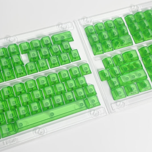 Keycap PC Transparent Material Side Engraved for Mechanical Keyboard