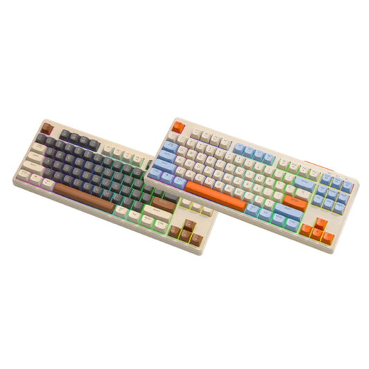Mechanical Keyboard with Wireless Bluetooth  Dual Mode Silent Keys