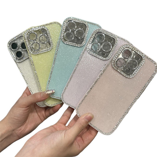 Double Sided Diamond Glitter All Inclusive Drop Proof Mobile  Phone Case For iPhone 16 Pro Max 15 14 13