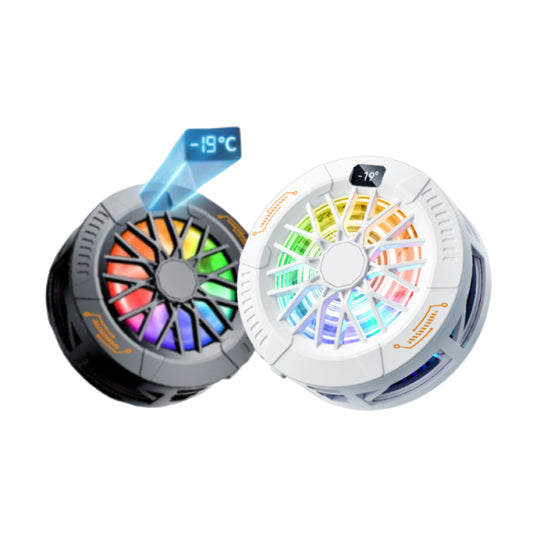 Phone Cooler with Digital Display RGB Lighting Magnetic Semiconductor for Android Apple