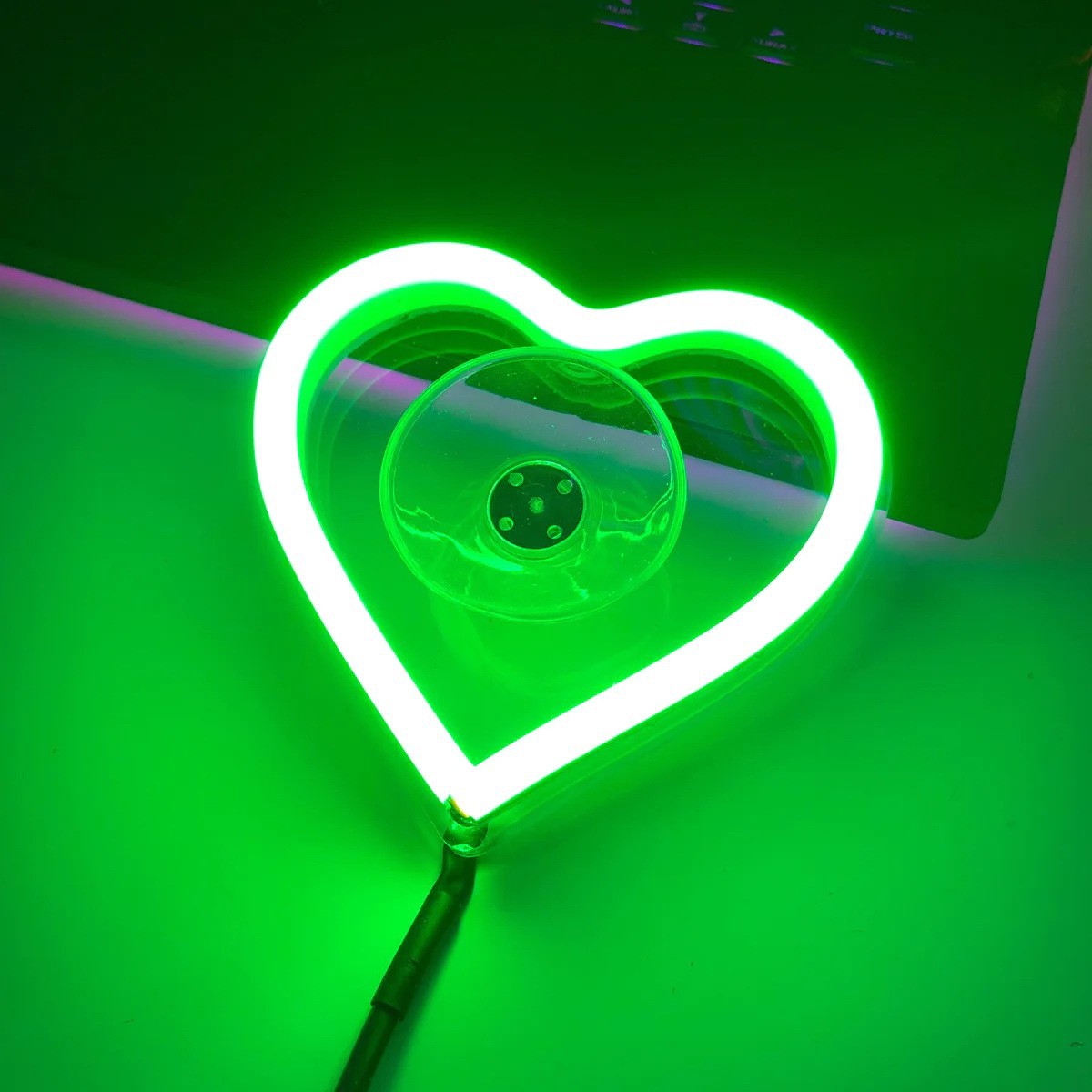 LED Luminous Heart Atmosphere Light, With Adjustable Brightness And Three Optional Lighting Modes, Suitable For All Models