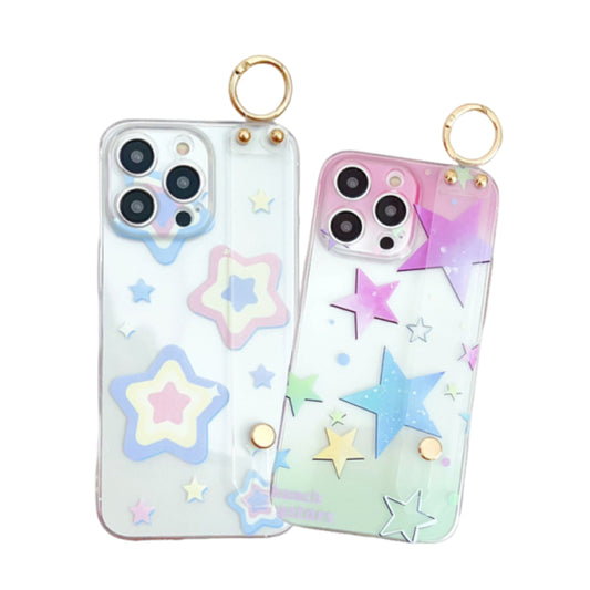 Phone Case with Wrist Strap Star Charm Design for Sony XZ4/Xperia1