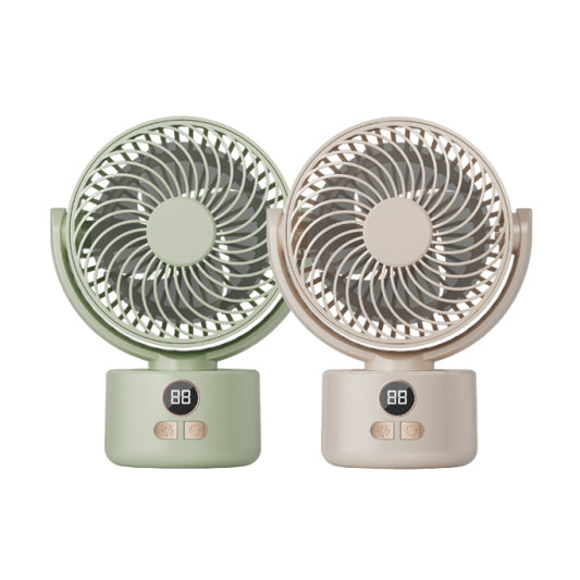 Fan with USB Digital Display for Whole-Room Cooling