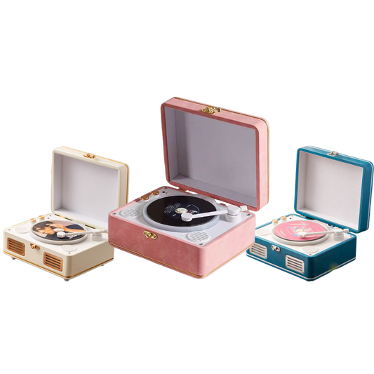 CD Player with Vintage Wooden Design Hi-Fi Audio for music lover