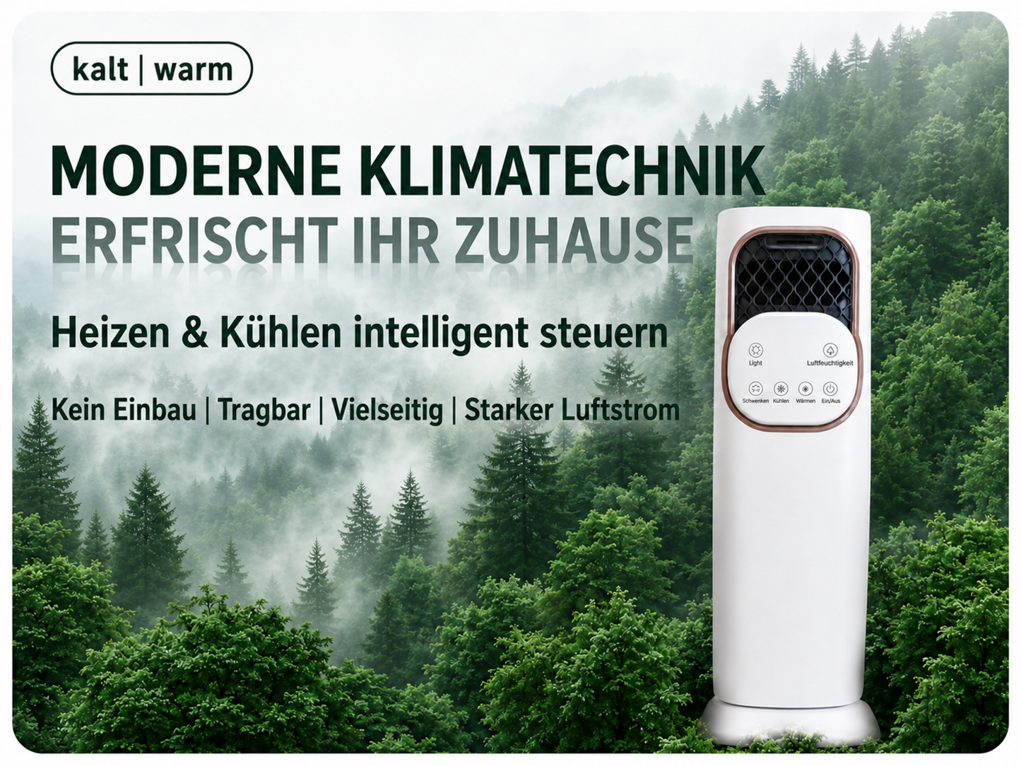 45W PTC 3L 12h-Timer Luftkühler