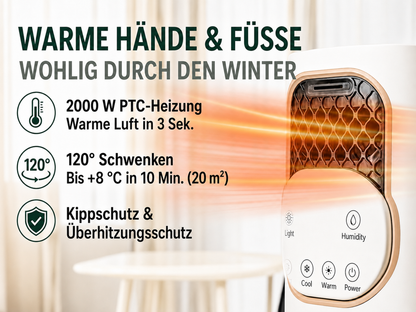 45W PTC 3L 12h-Timer Luftkühler
