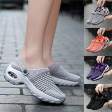Load image into Gallery viewer, Women&#39;s Mesh Garden Shoes, Breathable Casual Air Cushion Slip-on Shoes, Running Jogging Sneakers Ladies Nursing Work Air Shoes