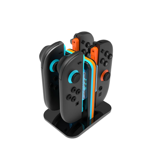 Charging Dock with Magnetic Fast-Charge for 4 Controllers，for Switch 2 Joy‑Con