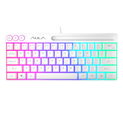 Keyboard with 61-Key Wired RGB for Gaming Office